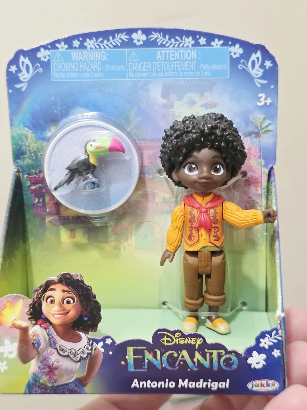 Brand New Small Disney's Encanto Antonio Madrigal Toy with parrot